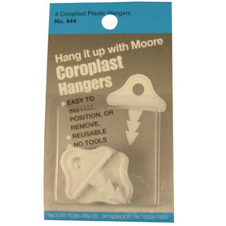 Moore Plastic Coroplast Hanger, 4 Pack