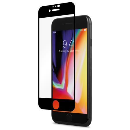 Moshi iVisor Anti-Glare Screen Protector for iPhone 8, Black (Clear/Matte)