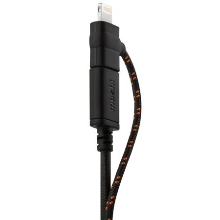 Moshi 3.3' 3-in-1 Universal Charging Cable, Metro Black