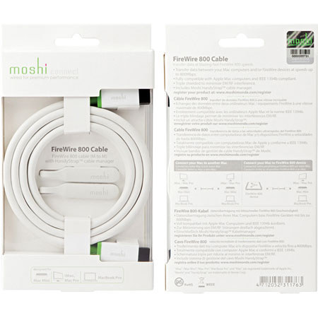 Moshi 5.9 feet FireWire 800 Male to Male Cable