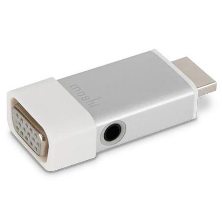 Moshi HDMI to VGA Adapter with Audio, Silver