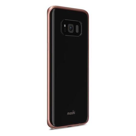 Moshi Vitros Case for Samsung Galaxy S8+ Smartphone, Clear/Pink