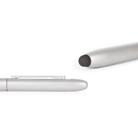Moshi Stanza Duo 2-in-1 Touchscreen Stylus Pen for iPad and Tablets, Silver