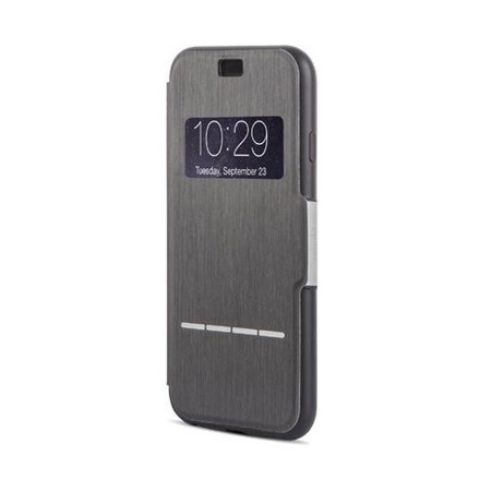 Moshi SenseCover Touch Sensitive Flip Case with Clasp for iPhone 6, Steel Black