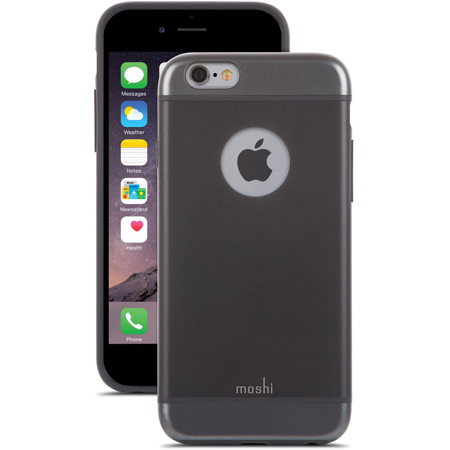 Moshi iGlaze Slim Hard Shell Case for iPhone 6 Plus, Graphite Black