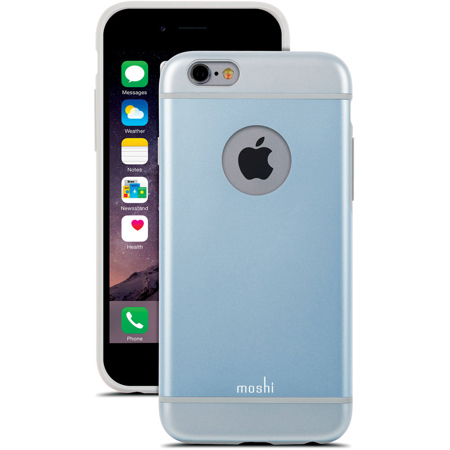 Moshi iGlaze Slim Hard Shell Case for iPhone 6 Plus, Arctic Blue