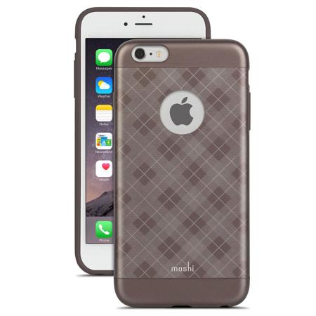 Moshi iGlaze Slim Hard Shell Case for iPhone 6 Plus, Tartan Walnut