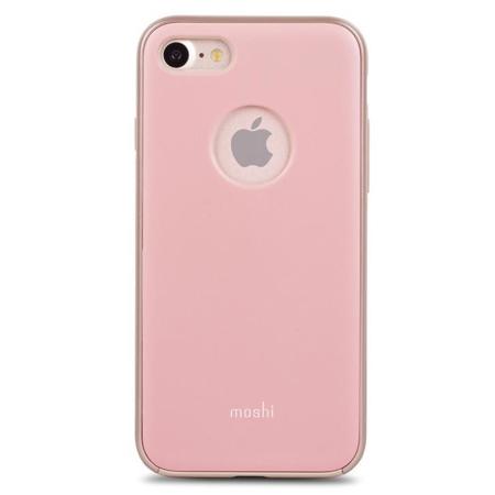 Moshi iGlaze Slim and Lightweight Snap-On Case for iPhone 7/8, Blush Pink