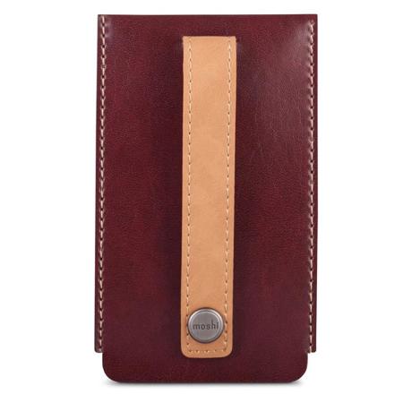 Moshi Vegan Leather Key Holder, Burgundy Red