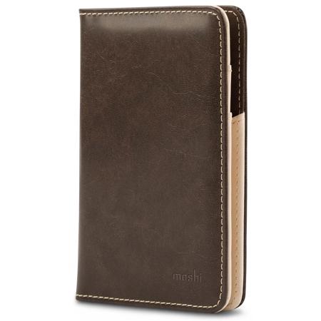 Moshi Vegan Leather Passport Holder, Oak Brown