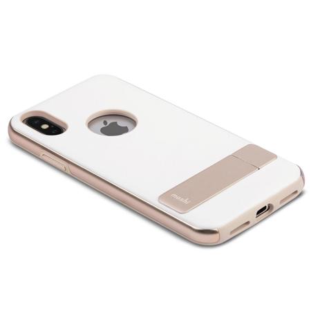 Moshi Kameleon Kickstand Case for iPhone XS/X, Ivory White