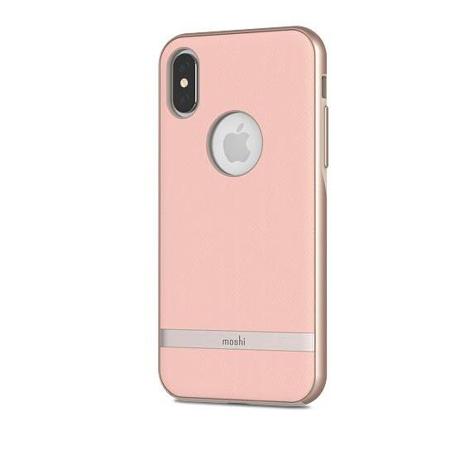 Moshi Vesta Protective Fabric Case for iPhone X - Blossom Pink