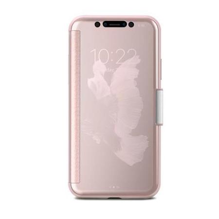 Moshi StealthCover Folio Case for iPhone X, Champagne Pink