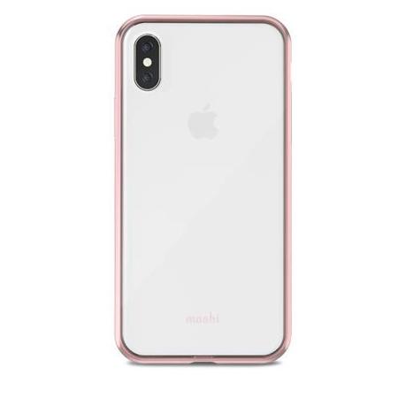 Moshi Vitros Clear Case for iPhone X - Orchid Pink Edges
