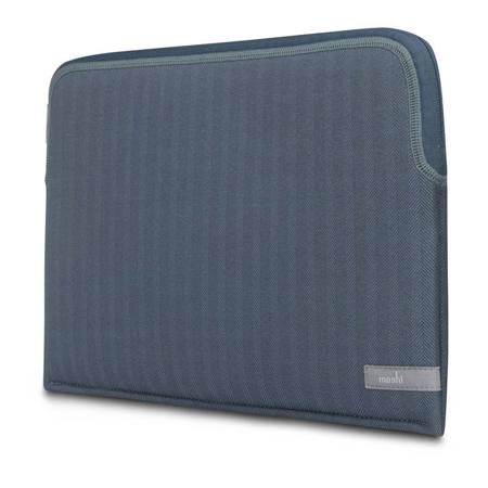 Moshi Pluma Designer Notebook Sleeve for 13" Laptops, Denim Blue