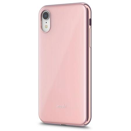 Moshi iGlaze Slim Hardshell Case for iPhone XR, Taupe Pink
