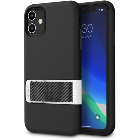 Moshi Capto Slim Case with MultiStrap for iPhone 11, Mulberry Black