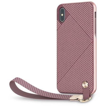 Moshi Altra Slim Hardshell Case With Strap for iPhone XS Max, Blossom Pink