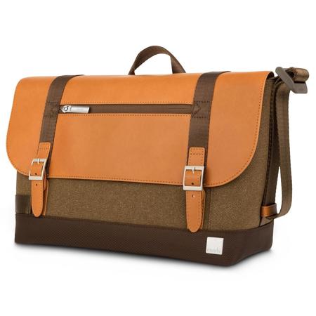 Moshi Carta Compact Messenger Bag, Vintage Brown