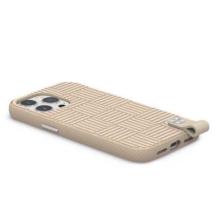 Moshi Altra Slim Hardshell Case with Strap for iPhone 13 Pro, Sahara Beige