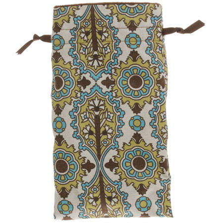 Mod Personal Accessories Brown/Green Bag, 6x10.5 inch