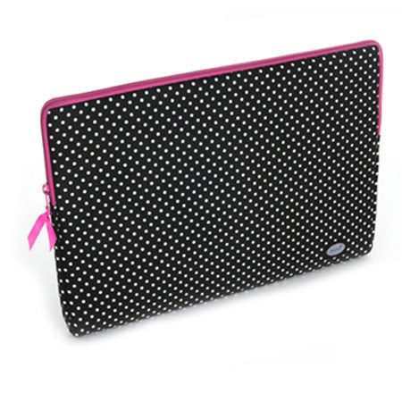 Mod Black Polka Large Laptop Sleeve