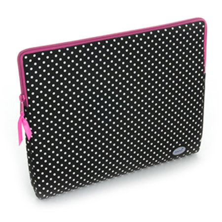 Mod Black Polka Small Laptop Sleeve