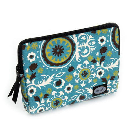 Mod Brown & Teal Circle E-Reader Sleeve