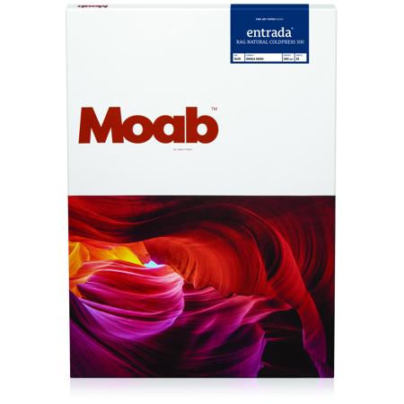 Moab Entrada Rag Natural Coldpress 300 Inkjet Print Paper, 13x19", 25 Sheets
