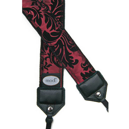 Mod Crimson Victorian Camera Strap with Quick Release
