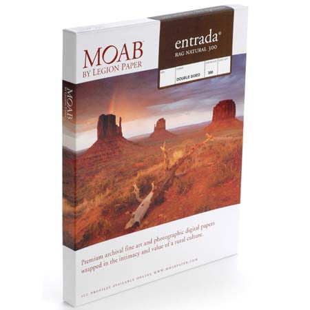 Moab Entrada Rag Matte Fine Art Paper(13"x40' Roll) Double-Sided