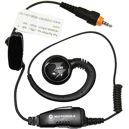 Motorola Short Cord Over-the-Ear Earpiece with In-Line Microphone
