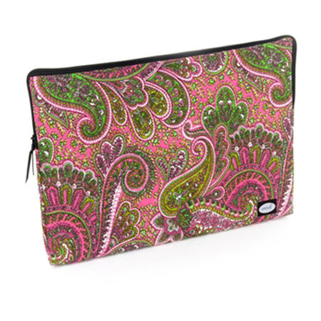 Mod Hot Pink Paisley Large Laptop Sleeve