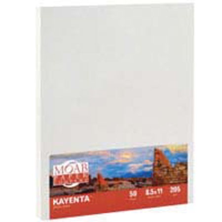 Moab Kayenta Fine Art, 2-Side Bright White Matte Inkjet Paper, 12.5 mil., 205gsm, 8.5x11", 50 Sheets