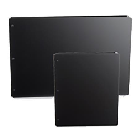 Moab Flint Screwpost Portfolio, Portrait, 8.5x11", Black