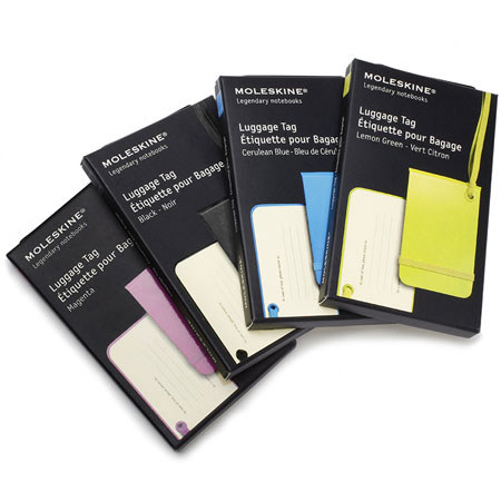Moleskine 3.75 x 2.25 inch Luggage Tag, Black