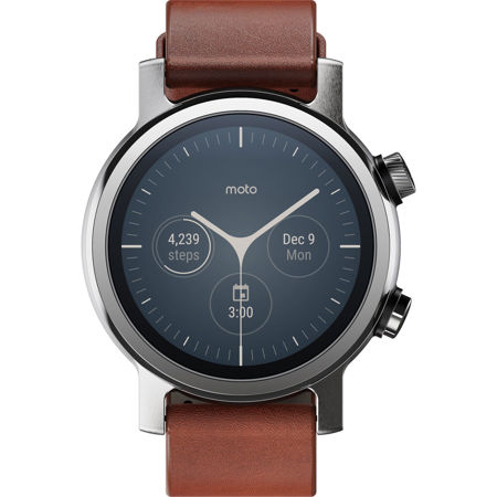 Motorola Moto 360 3rd Gen Smartwatch, Steel Gray