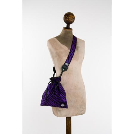 Mod Purple/Black Zebra Drop-in Bag