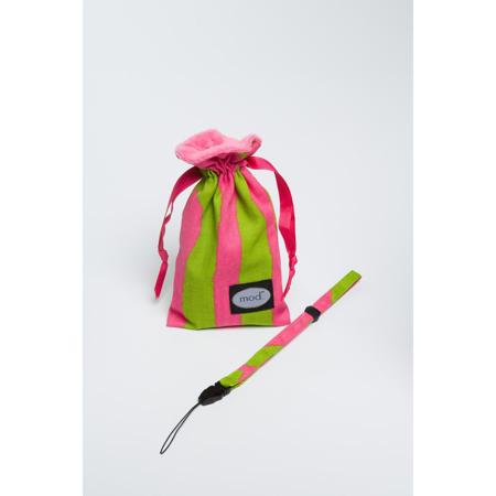 Mod Pink/Green Zebra Compact Camera Pouch