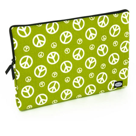 Mod Peace Sign Large Laptop Sleeve