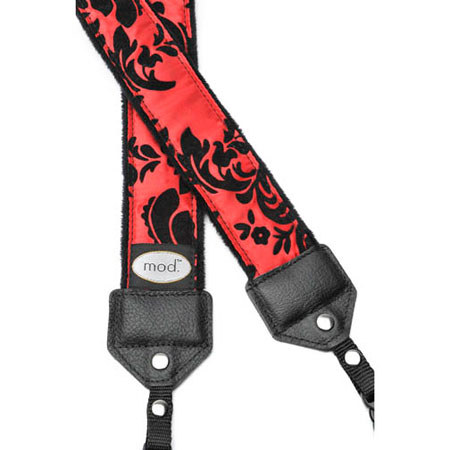 Mod Red Victorian Camera Strap with Quick Release