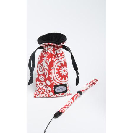 Mod Red/White Compact Camera Pouch