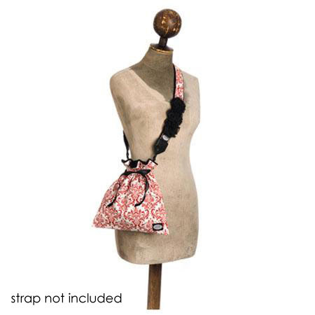 Mod Red and White Damask Drop-in Bag