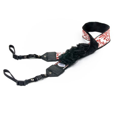Mod Red and White Damask Premium Strap