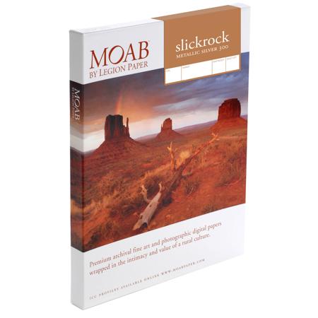 Moab Slickrock Metallic Glossy Silver A4 Fine Art Paper, 25 Sheets, 300gsm
