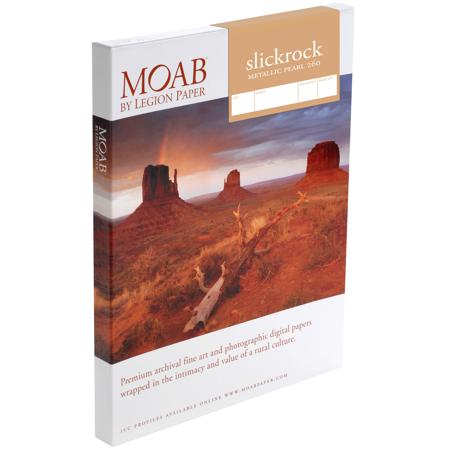 Moab Slickrock Metallic Pearl Fine Art Inkjet Paper, 8.5x11" Size, 25 Sheets