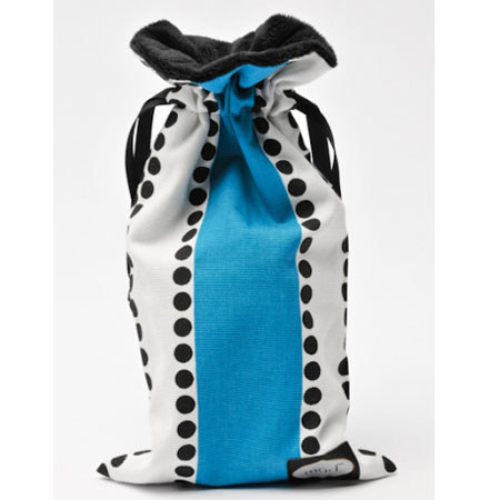 Mod Turquoise Dot Stripe Bag