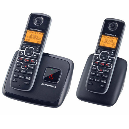 Motorola L702 DECT 6.0 Enhanced Cordless Phone with 2 Handsets