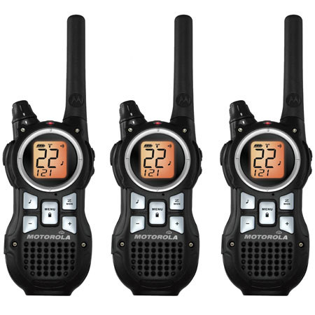 Motorola MR35TPR 35-Mile Range 22Channel 2-Way Radio Triple Pack