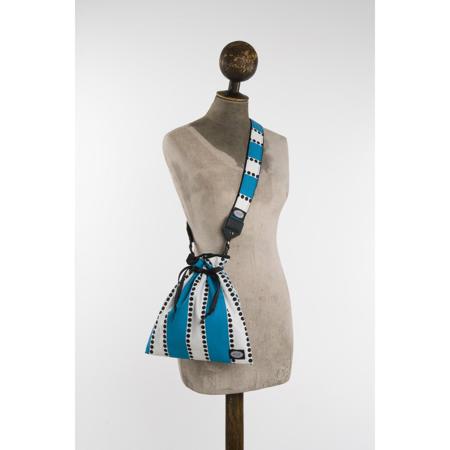 Mod Turquoise Dot Drop-in Bag